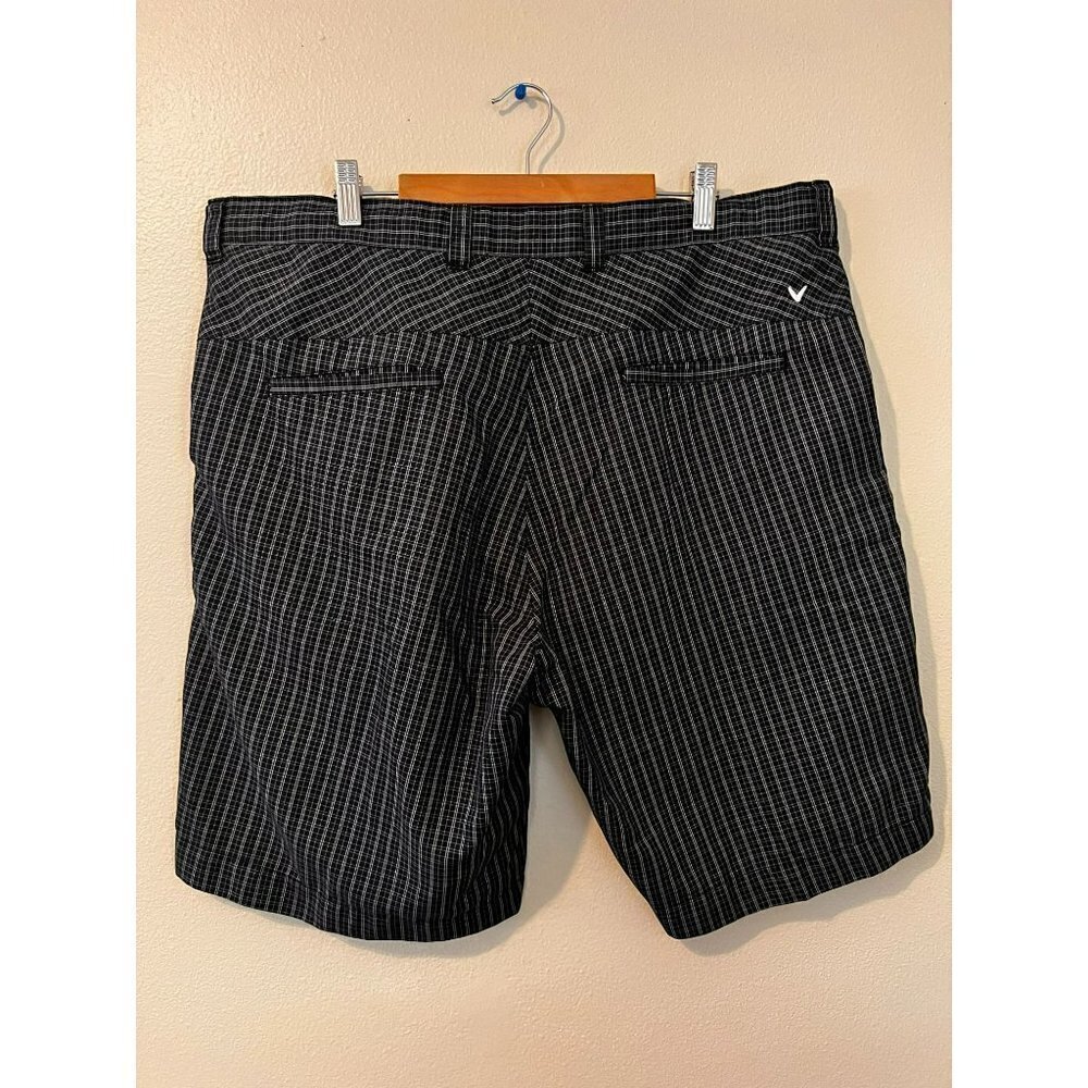 Men's Calloway Black & White Plaid Golf Shorts Size 38 [EXCELLENT] - Picture 2 of 6